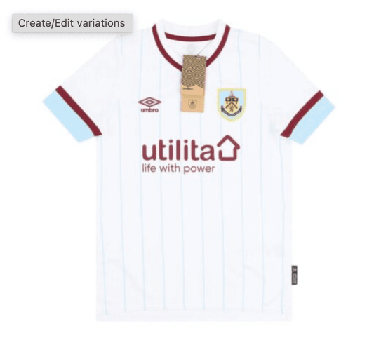 Burnley FC 21/22 Kids Football Away Shirt