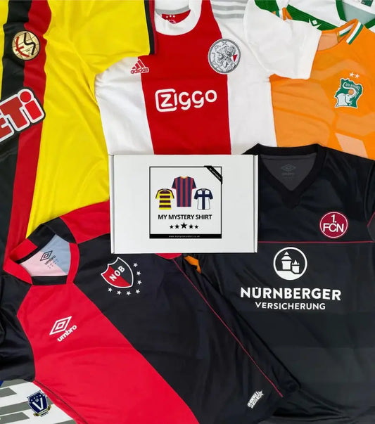 Kids Mystery Football Shirt Box with genuine football shirts