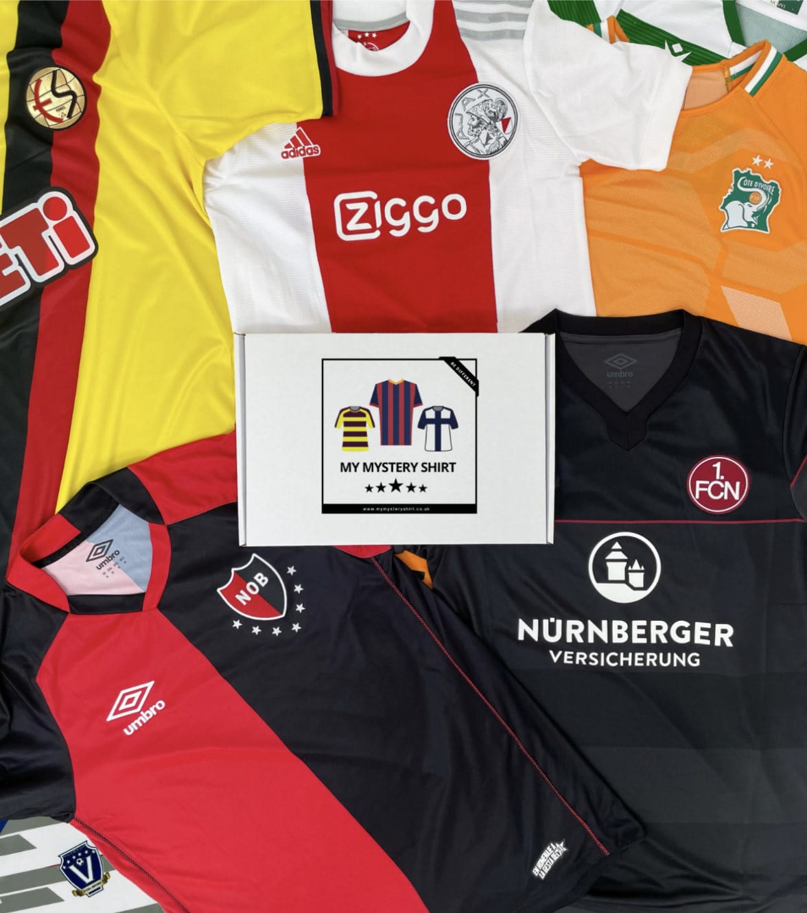 Mystery Kids Football Shirt Box Selection of Junior Boys Girls football team