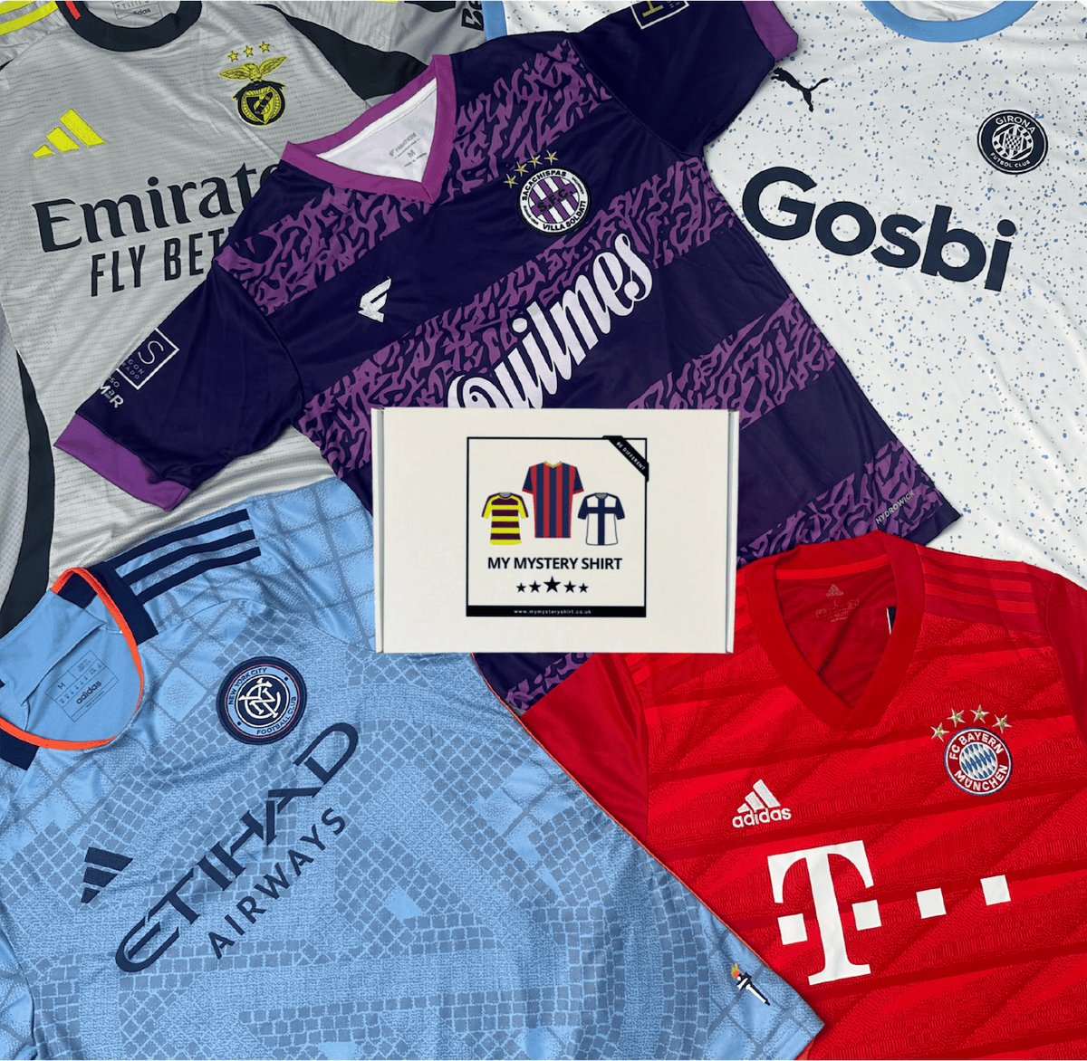 Kids mystery football shirt box with genuine football shirt