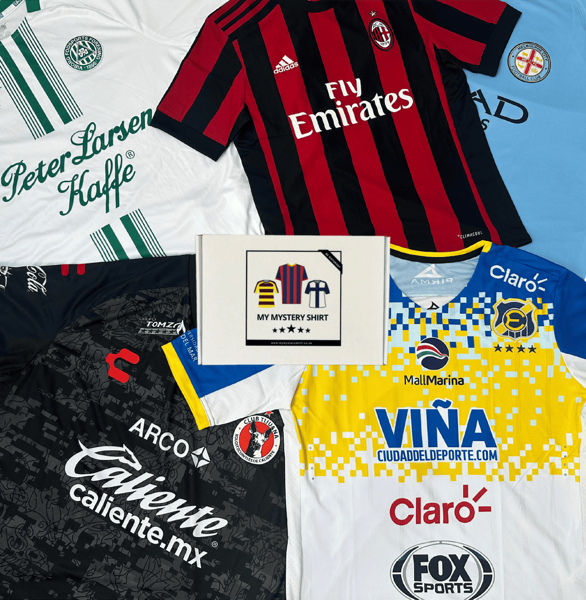 Men's mystery football shirt box with genuine football shirt