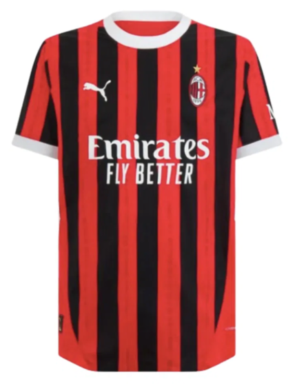 AC Milan Red Emirates 24/25 Men's Football Puma Home Shirt Large