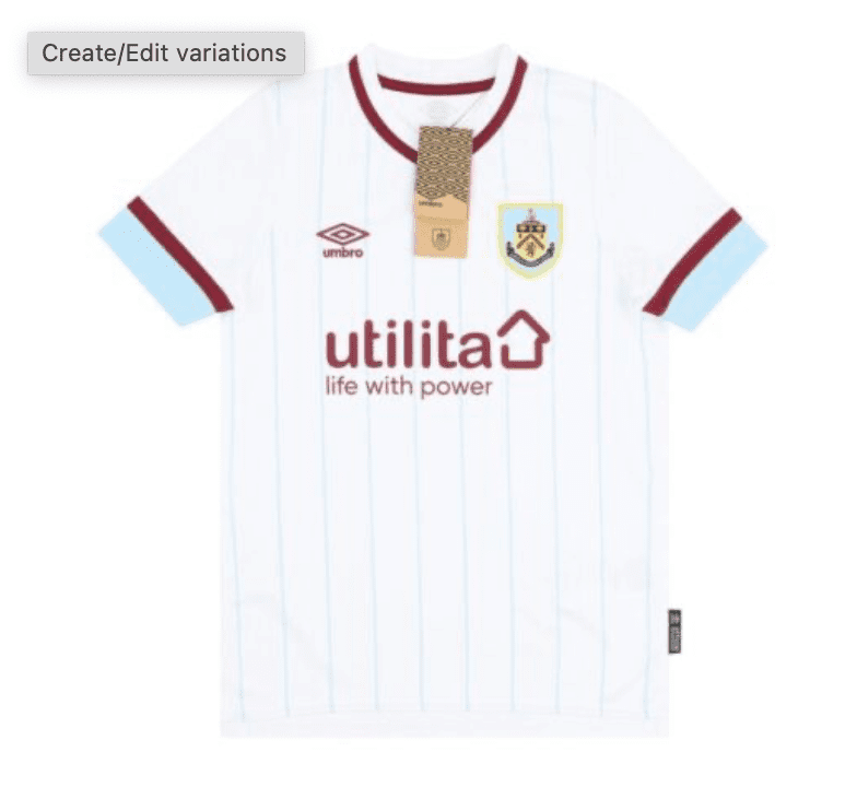 Burnley FC 21/22 Kids Football Away Shirt 