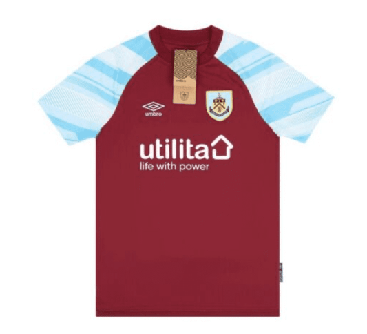 Burnley FC 21/22 Kids Football Home Shirt 