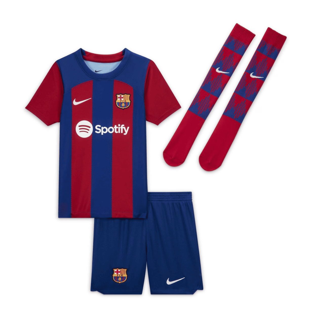 FC Barcelona 23/24 Kids Football Nike Home Kit