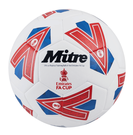 Mitre White Emirates FA Cup Training Football Size 5