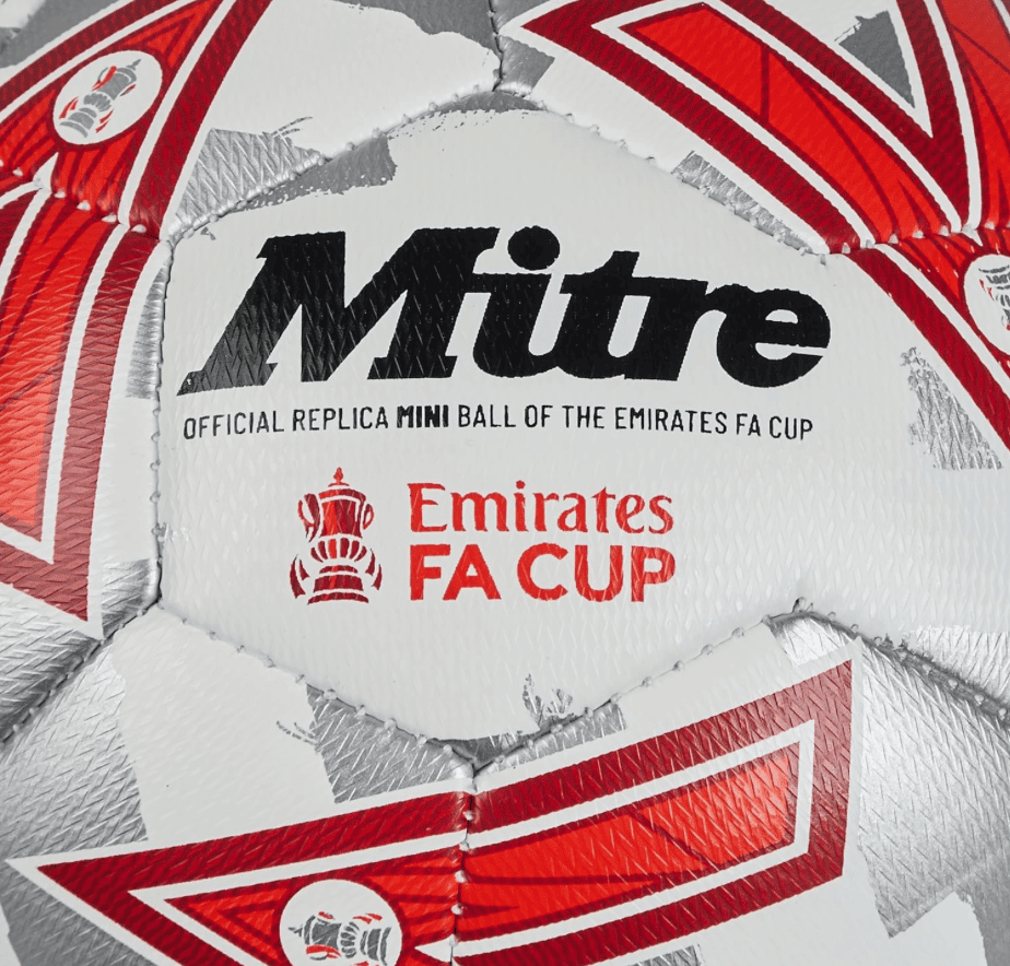 Mitre White & Red Emirates FA Cup Mini Skills Football