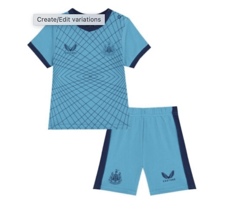 Newcastle UTD 21/22 Baby Football Third Kit 