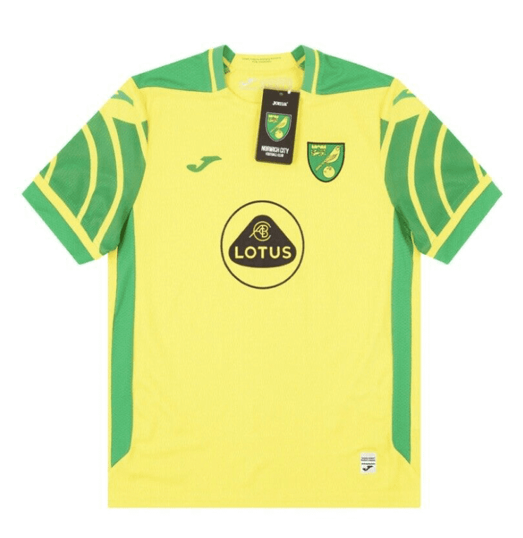 Norwich City FC 21/22 Kids Football Home Shirt