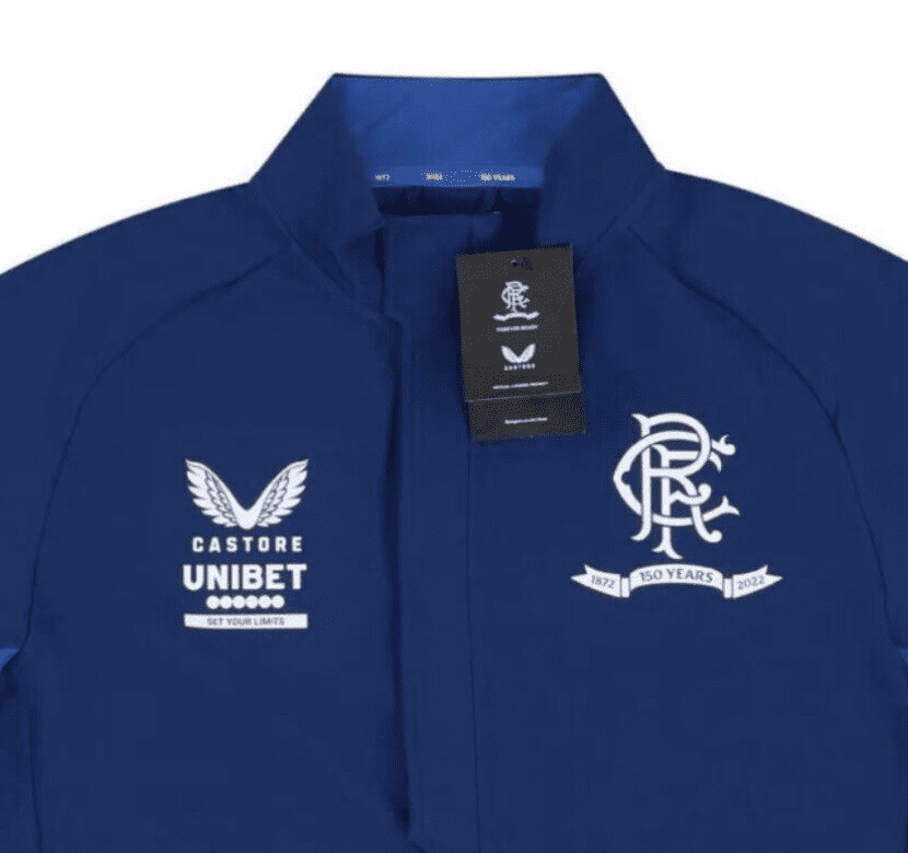 Rangers FC Mens Football Castore Matchday Travel Jacket