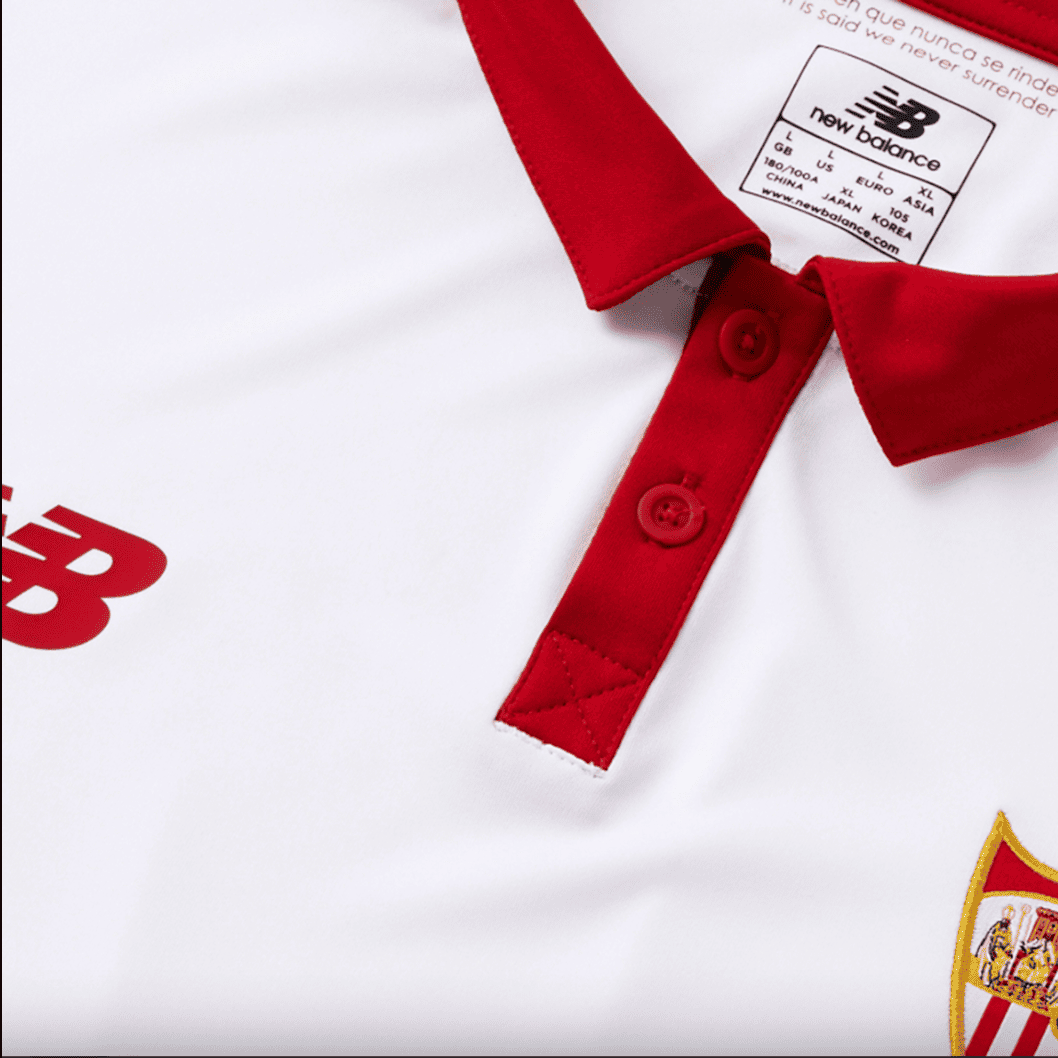 Sevilla 16 17 Men s Football New Balance Home Shirt Large