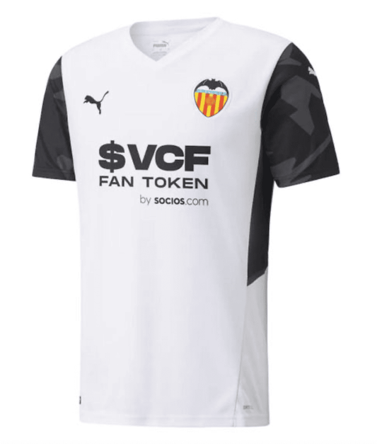 Valencia 21/22 Kids Puma Football Home Shirt