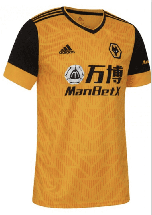 Wolves 20/21 Men's Football Adidas Home Shirt