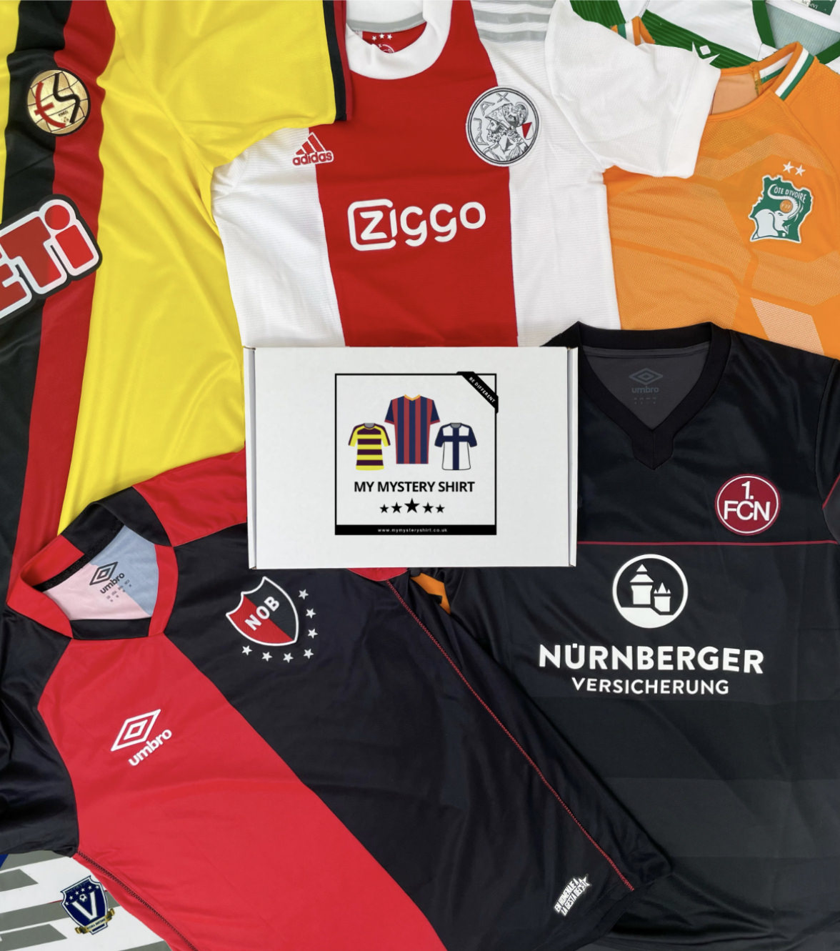 Mystery Kids Football Shirt Box Selection of Junior Boys Girls football team